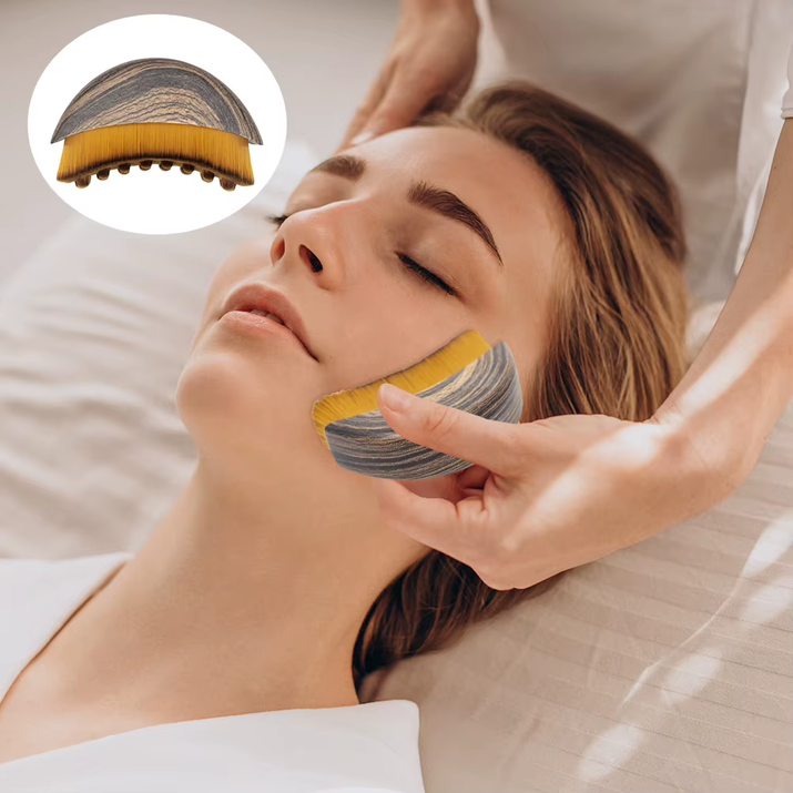 Face Brush Lymphatic Contour Face Brush Dry Brushing Lymphatic Drainage Massager for Face Chin Sculpting the Skin Relief Fatigue