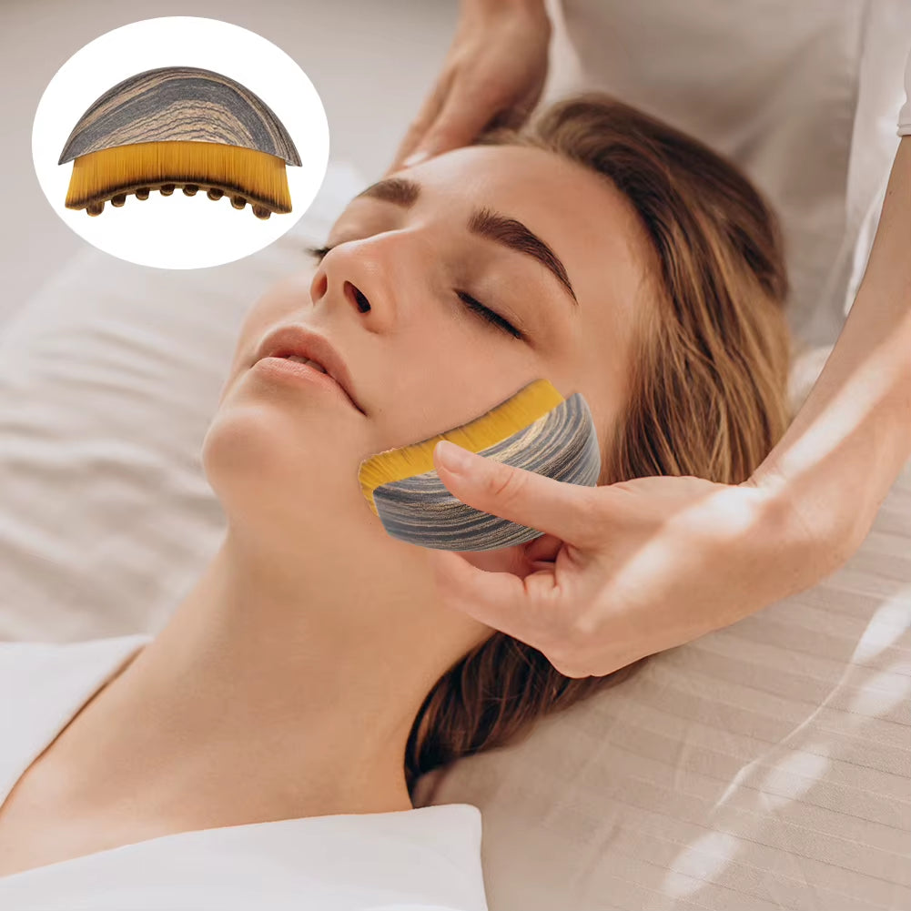 Face Brush Lymphatic Contour Face Brush Dry Brushing Lymphatic Drainage Massager for Face Chin Sculpting the Skin Relief Fatigue