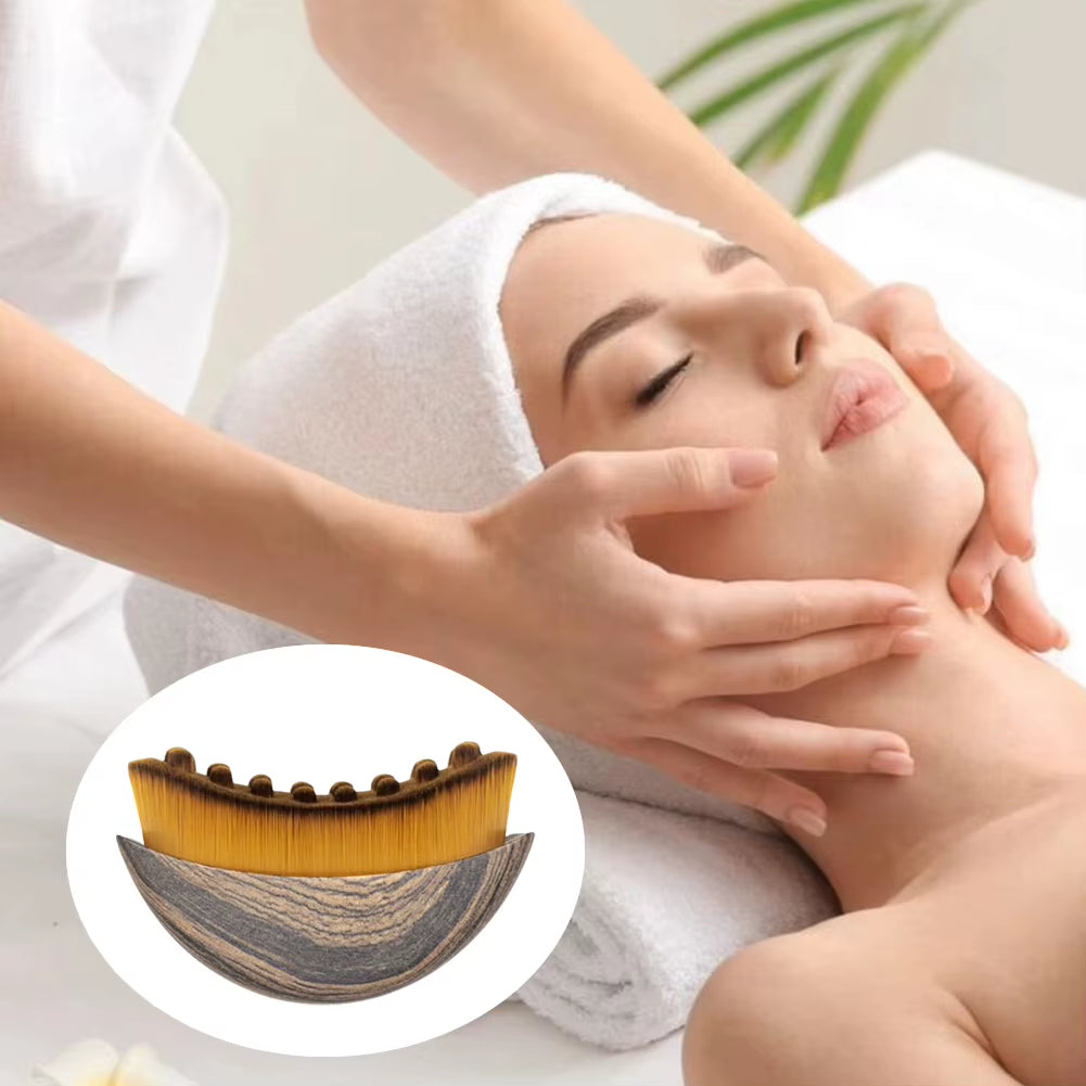 Face Brush Lymphatic Contour Face Brush Dry Brushing Lymphatic Drainage Massager for Face Chin Sculpting the Skin Relief Fatigue