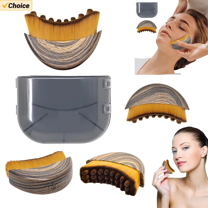 Face Brush Lymphatic Contour Face Brush Dry Brushing Lymphatic Drainage Massager for Face Chin Sculpting the Skin Relief Fatigue